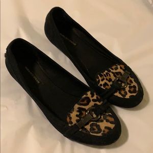 Dana Bachman black and leopard flats